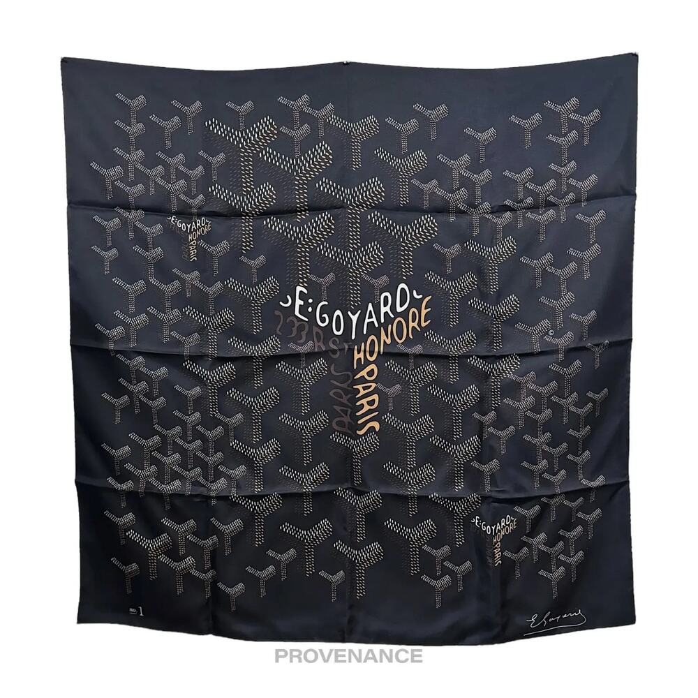 🔴 Goyard Scarf - Black Tan